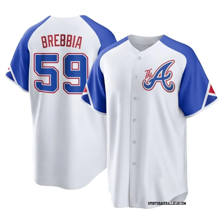 John Brebbia Men's Atlanta Braves White Replica 2023 City Connect Jersey