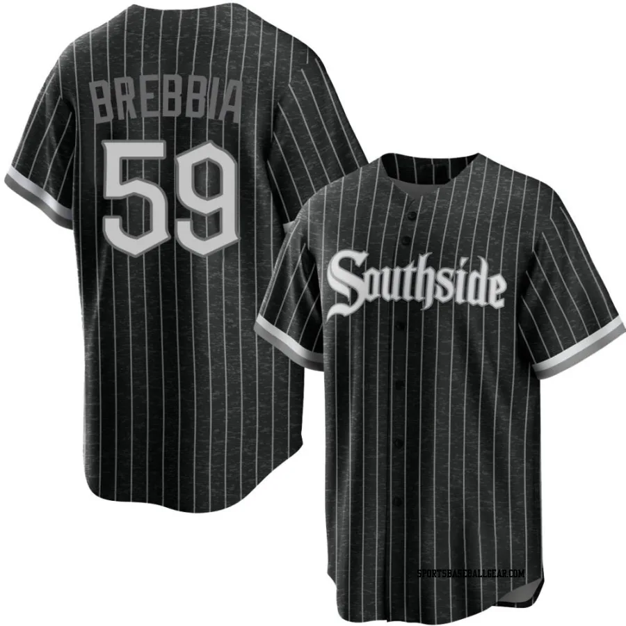 John Brebbia Men&#039;s Chicago White Sox Black Replica 2021 City Connect Jersey