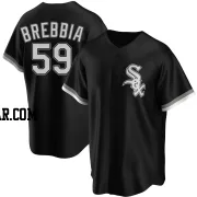 John Brebbia Men's Chicago White Sox Black Replica Alternate Jersey