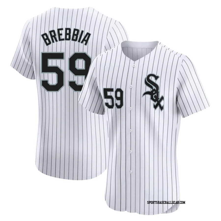 John Brebbia Men&#039;s Chicago White Sox White Elite Home Jersey