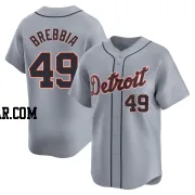 John Brebbia Men's Detroit Tigers Gray Limited Road Jersey
