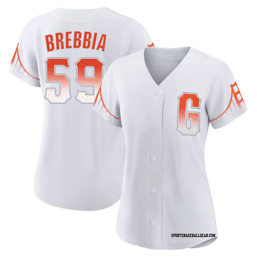 John Brebbia Women's San Francisco Giants White Replica 2021 City Connect Jersey