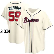 John Brebbia Youth Atlanta Braves Cream Replica Alternate Jersey