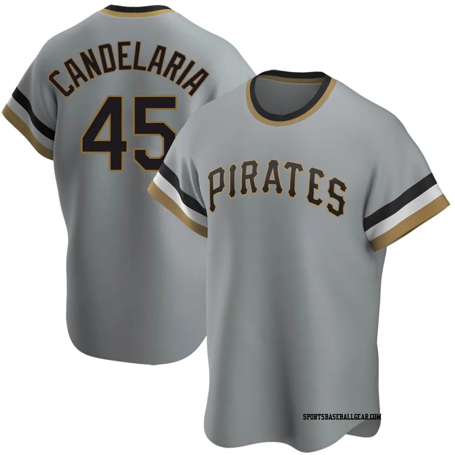 John Candelaria Youth Pittsburgh Pirates Gray Replica Road Cooperstown Collection Jersey