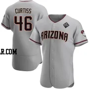 John Curtiss Men's Arizona Diamondbacks Gray Authentic Road 2023 World Series Jersey