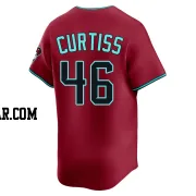John Curtiss Men's Arizona Diamondbacks Red Limited Alternate Jersey