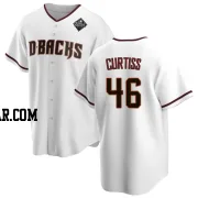 John Curtiss Men's Arizona Diamondbacks White Replica Home 2023 World Series Jersey