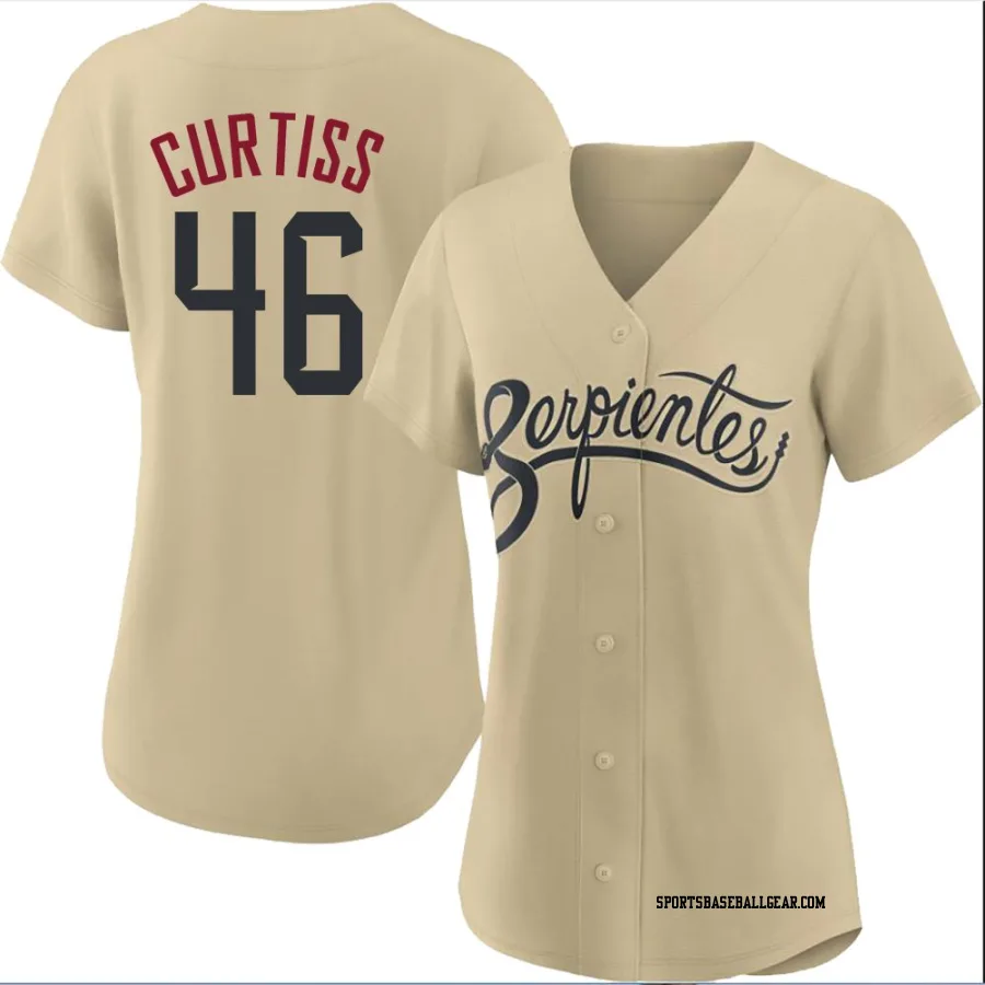 John Curtiss Women's Arizona Diamondbacks Gold Authentic 2021 City Connect Cool Base Jersey