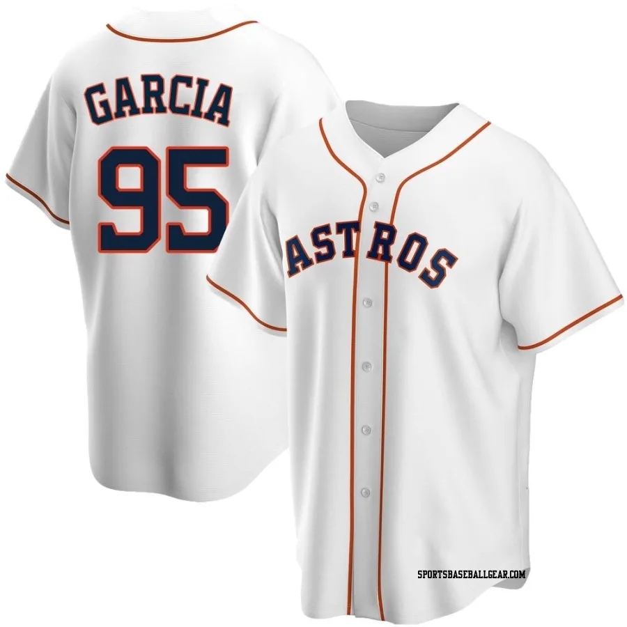 John Garcia Youth Houston Astros White Replica Home Jersey