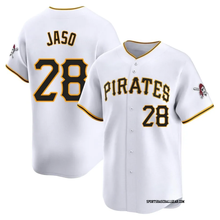 John Jaso Men's Pittsburgh Pirates White Limited Home Jersey