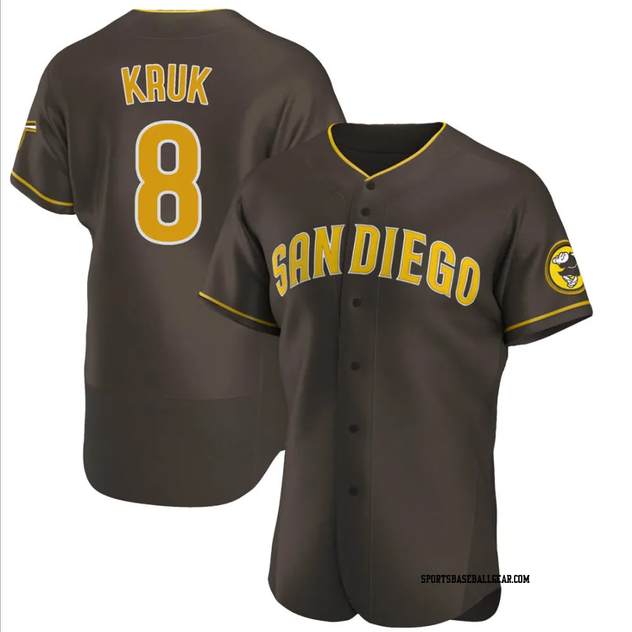 John Kruk Men's San Diego Padres Brown Authentic Road Jersey