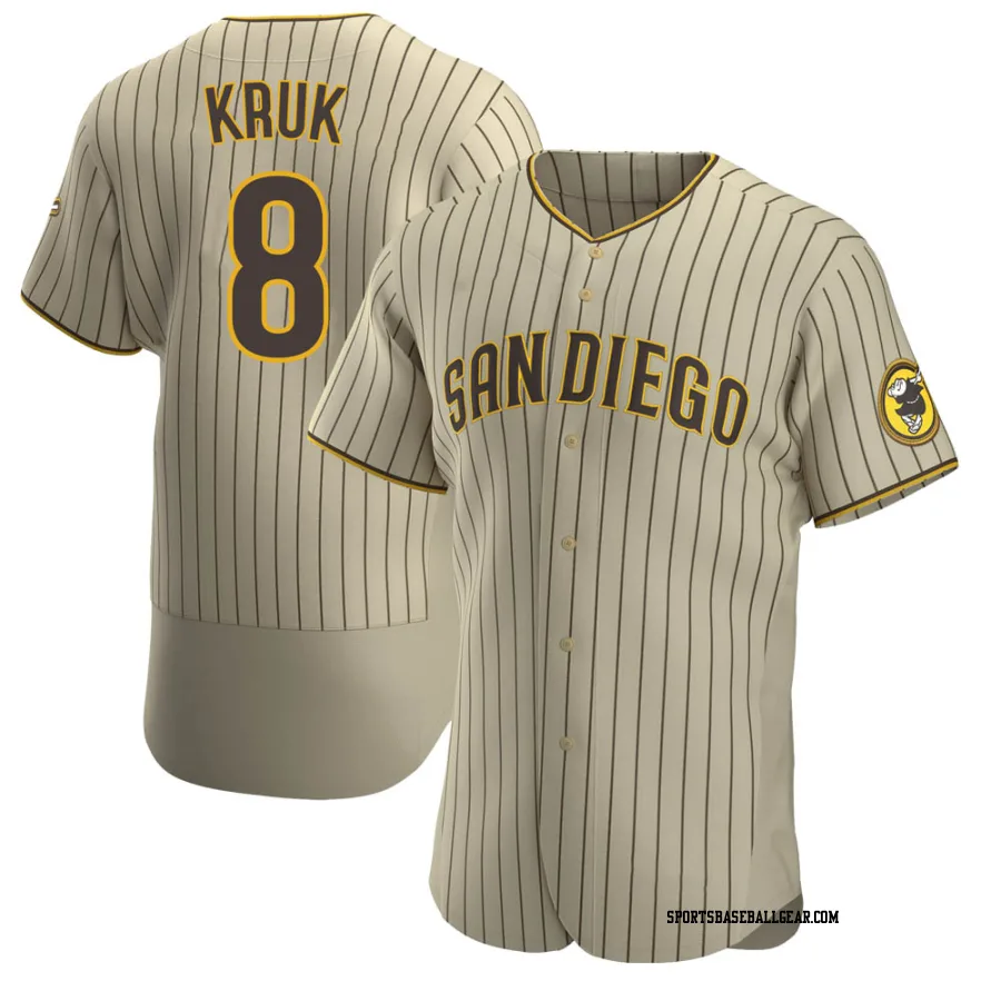 John Kruk Men's San Diego Padres Tan/Brown Authentic Alternate Jersey