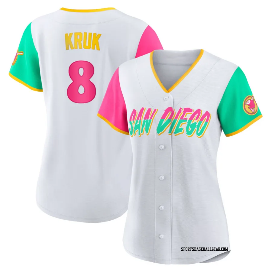 John Kruk Women's San Diego Padres White Authentic 2022 City Connect Jersey