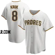 John Kruk Youth San Diego Padres White/Brown Replica Home Jersey