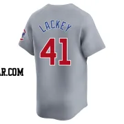 John Lackey Men's Chicago Cubs Gray Limited Road Jersey