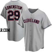 John Lowenstein Youth Cleveland Guardians Gray Replica Road Jersey