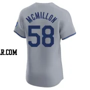 John McMillon Men's Kansas City Royals Gray Elite Road Jersey