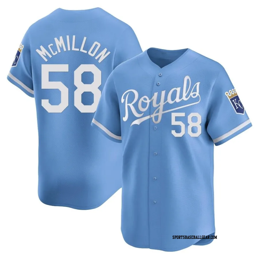 John McMillon Men's Kansas City Royals Light Blue Limited Alternate Jersey