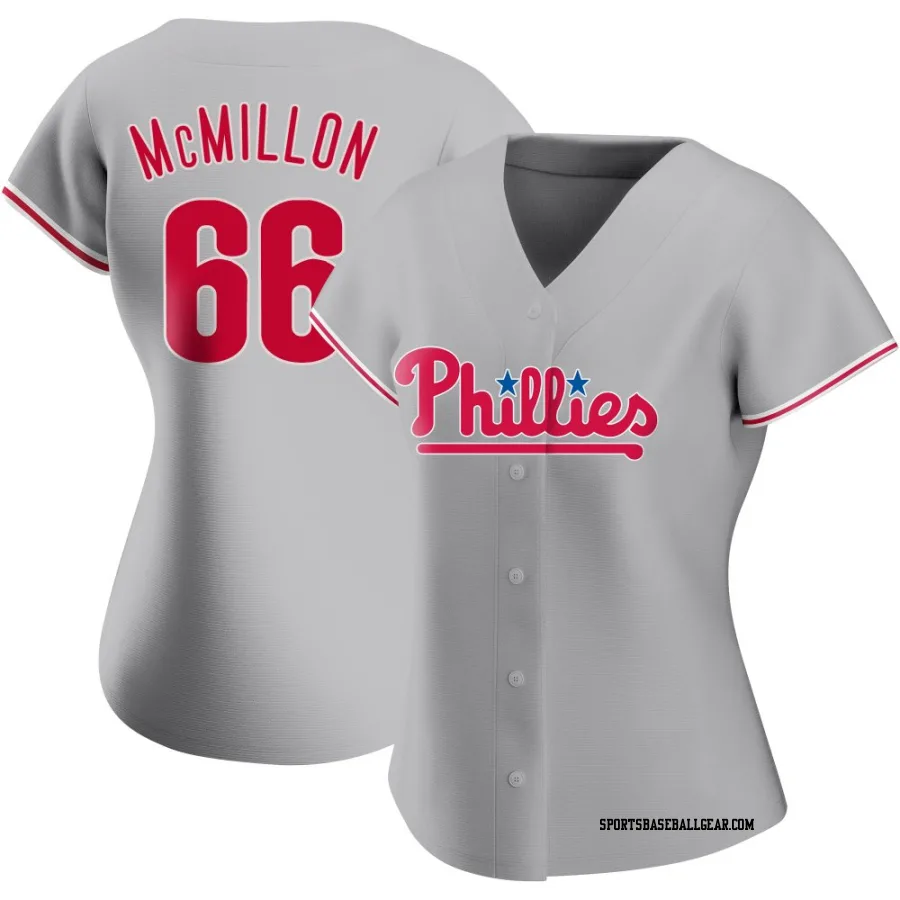 John McMillon Women's Philadelphia Phillies Gray Authentic Road Jersey