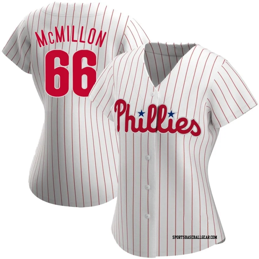 John McMillon Women's Philadelphia Phillies White Authentic Home Jersey
