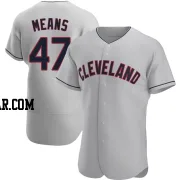 John Means Men's Cleveland Guardians Gray Authentic Road Jersey