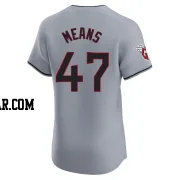 John Means Men's Cleveland Guardians Gray Elite Road Jersey