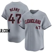 John Means Men's Cleveland Guardians Gray Limited Road Jersey