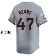 John Means Men's Cleveland Guardians Gray Limited Road Jersey