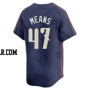 John Means Men's Cleveland Guardians Navy Limited 2024 City Connect Jersey