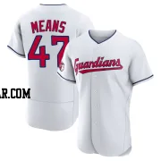 John Means Men's Cleveland Guardians White Authentic Home Jersey
