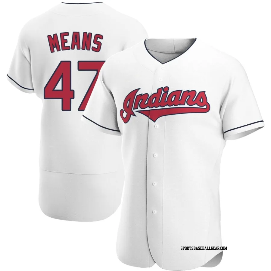 John Means Men's Cleveland Guardians White Authentic Home Jersey
