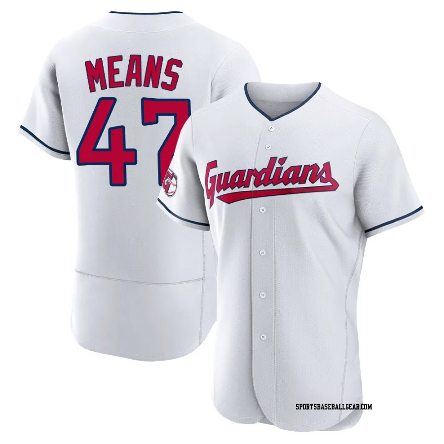 John Means Men's Cleveland Guardians White Authentic Home Jersey