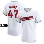 John Means Men's Cleveland Guardians White Elite Home Jersey