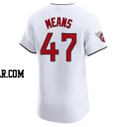 John Means Men's Cleveland Guardians White Elite Home Jersey