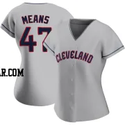 John Means Women's Cleveland Guardians Gray Authentic Road Jersey