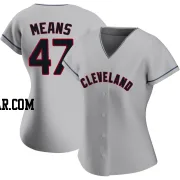John Means Women's Cleveland Guardians Gray Replica Road Jersey