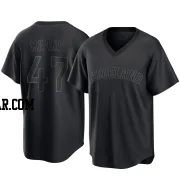 John Means Youth Cleveland Guardians Black Replica Pitch Fashion Jersey