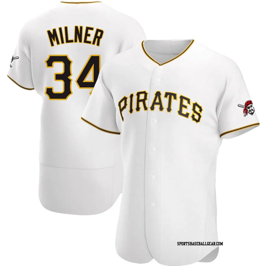 John Milner Men's Pittsburgh Pirates White Authentic Home Jersey