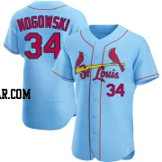 John Nogowski Men's St. Louis Cardinals Light Blue Authentic Alternate Jersey