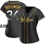 John Nogowski Women's St. Louis Cardinals Black Golden Replica Alternate Jersey