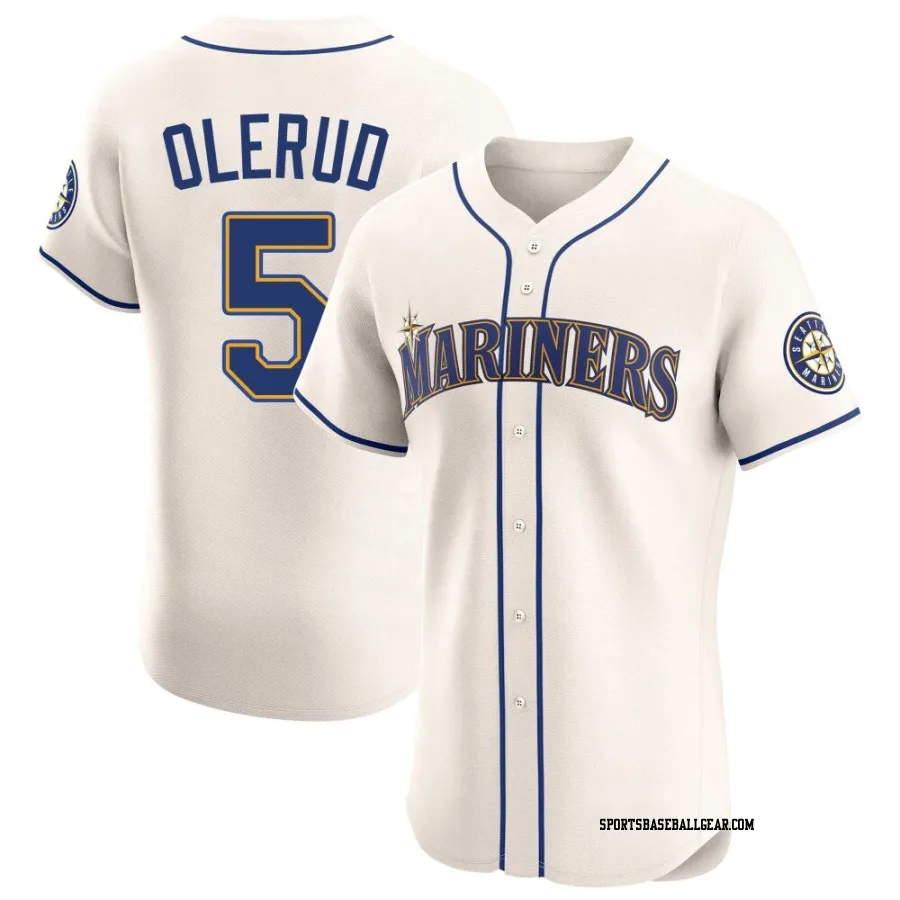 John Olerud Men's Seattle Mariners Cream Elite Alternate Jersey