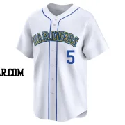John Olerud Men's Seattle Mariners White Limited Throwback Cooperstown Collection Jersey