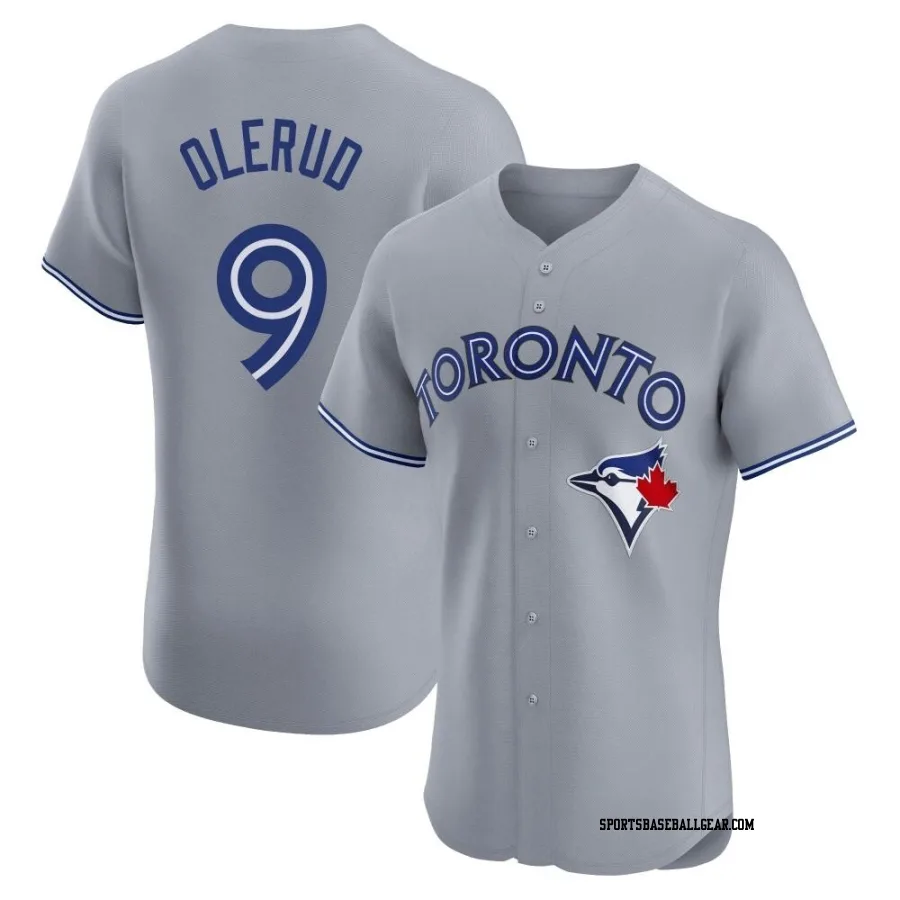 John Olerud Men's Toronto Blue Jays Gray Elite Road Jersey