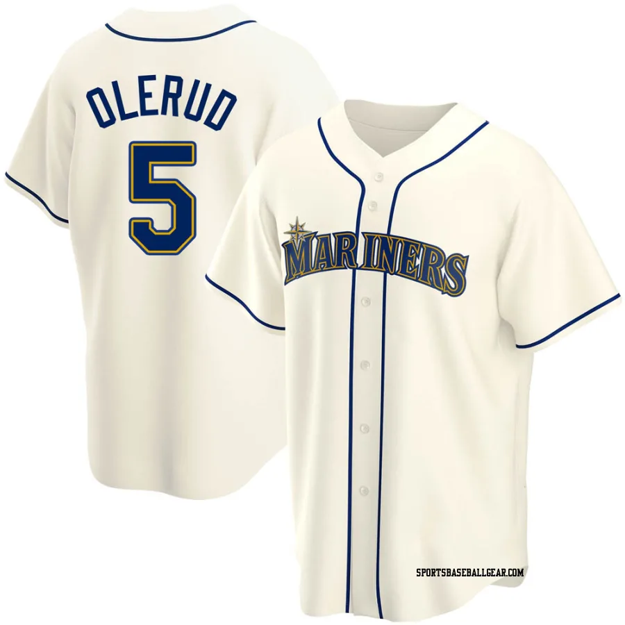 John Olerud Youth Seattle Mariners Cream Replica Alternate Jersey
