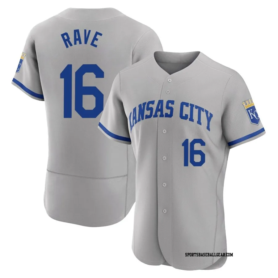 John Rave Men's Kansas City Royals Gray Authentic 2022 Road Jersey