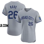 John Rave Men's Kansas City Royals Gray Elite Road Jersey