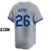 John Rave Men's Kansas City Royals Gray Limited Away Jersey