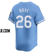 John Rave Men's Kansas City Royals Light Blue Limited Alternate Jersey
