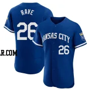 John Rave Men's Kansas City Royals Royal Authentic 2022 Alternate Jersey