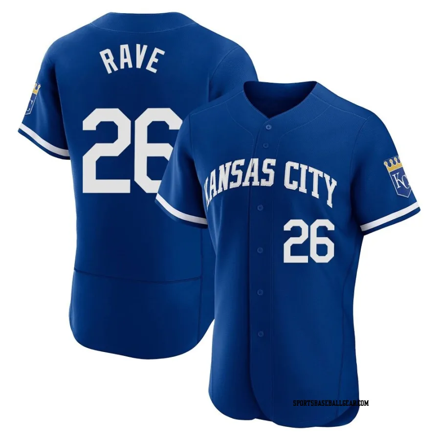 John Rave Men's Kansas City Royals Royal Authentic 2022 Alternate Jersey